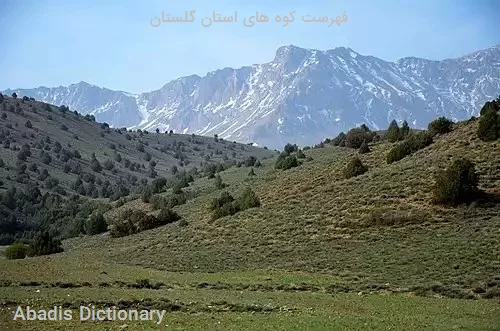 فهرست کوه های استان گلستان